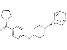 1-(2-adamantyl)-4-[4-(1-pyrrolidinylcarbonyl)phenoxy]piperidine