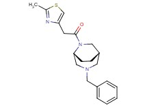 (1S*,5R*)-3-benzyl-6-[(2-methyl-1,3-thiazol-4-yl)acetyl]-3,6-diazabicyclo[3.2.2]nonane