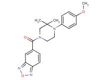 5-{[4-(4-methoxyphenyl)-3,3-dimethyl-1-piperazinyl]carbonyl}-2,1,3-benzoxadiazole