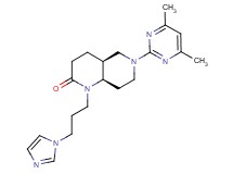 (4aS*,8aR*)-6-(4,6-dimethylpyrimidin-2-yl)-1-[3-(1H-imidazol-1-yl)propyl]octahydro-1,6-naphthyridin-2(1H)-one