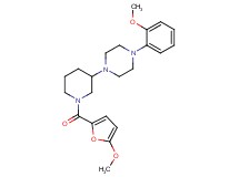 1-[1-(5-methoxy-2-furoyl)-3-piperidinyl]-4-(2-methoxyphenyl)piperazine