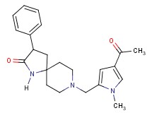 8-[(4-acetyl-1-methyl-1H-pyrrol-2-yl)methyl]-3-phenyl-1,8-diazaspiro[4.5]decan-2-one