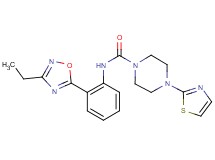 N-[2-(3-ethyl-1,2,4-oxadiazol-5-yl)phenyl]-4-(1,3-thiazol-2-yl)piperazine-1-carboxamide