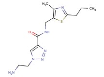 1-(2-aminoethyl)-N-[(4-methyl-2-propyl-1,3-thiazol-5-yl)methyl]-1H-1,2,3-triazole-4-carboxamide
