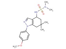 N'-[1-(4-methoxyphenyl)-6,6-dimethyl-4,5,6,7-tetrahydro-1H-indazol-4-yl]-N,N-dimethylsulfamide