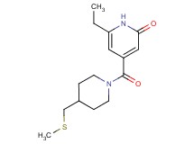 6-ethyl-4-({4-[(methylthio)methyl]piperidin-1-yl}carbonyl)pyridin-2(1H)-one