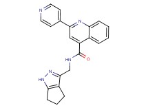 2-(4-pyridinyl)-N-(1,4,5,6-tetrahydrocyclopenta[c]pyrazol-3-ylmethyl)-4-quinolinecarboxamide