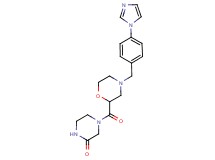 4-({4-[4-(1H-imidazol-1-yl)benzyl]-2-morpholinyl}carbonyl)-2-piperazinone
