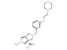 (3aS*,6aS*)-2-methyl-5-[3-(2-morpholin-4-ylethoxy)benzyl]hexahydropyrrolo[3,4-c]pyrrole-3a(1H)-carboxylic acid