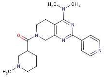 N,N-dimethyl-7-[(1-methyl-3-piperidinyl)carbonyl]-2-(4-pyridinyl)-5,6,7,8-tetrahydropyrido[3,4-d]pyrimidin-4-amine