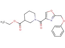 ethyl 1-{[2-(phenoxymethyl)-1,3-oxazol-4-yl]carbonyl}-3-piperidinecarboxylate