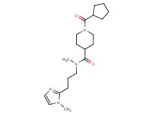 1-(cyclopentylcarbonyl)-N-methyl-N-[3-(1-methyl-1H-imidazol-2-yl)propyl]-4-piperidinecarboxamide