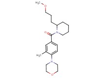 4-(4-{[2-(3-methoxypropyl)-1-piperidinyl]carbonyl}-2-methylphenyl)morpholine