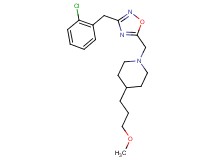 1-{[3-(2-chlorobenzyl)-1,2,4-oxadiazol-5-yl]methyl}-4-(3-methoxypropyl)piperidine