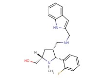 ((2S*,4R*,5R*)-5-(2-fluorophenyl)-4-{[(1H-indol-2-ylmethyl)amino]methyl}-1-methyl-2-pyrrolidinyl)methanol