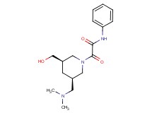 2-[(3R*,5R*)-3-[(dimethylamino)methyl]-5-(hydroxymethyl)piperidin-1-yl]-2-oxo-N-phenylacetamide