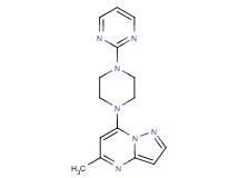 5-methyl-7-[4-(2-pyrimidinyl)-1-piperazinyl]pyrazolo[1,5-a]pyrimidine
