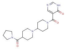 5-{[4-(pyrrolidin-1-ylcarbonyl)-1,4'-bipiperidin-1'-yl]carbonyl}pyrimidin-4(3H)-one