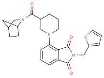 4-[3-(2-azabicyclo[2.2.1]hept-2-ylcarbonyl)-1-piperidinyl]-2-(2-thienylmethyl)-1H-isoindole-1,3(2H)-dione
