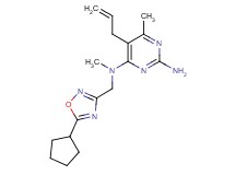5-allyl-N~4~-[(5-cyclopentyl-1,2,4-oxadiazol-3-yl)methyl]-N~4~,6-dimethylpyrimidine-2,4-diamine