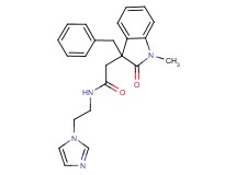 2-(3-benzyl-1-methyl-2-oxo-2,3-dihydro-1H-indol-3-yl)-N-[2-(1H-imidazol-1-yl)ethyl]acetamide