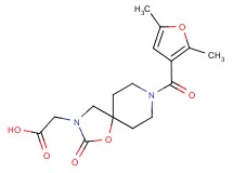[8-(2,5-dimethyl-3-furoyl)-2-oxo-1-oxa-3,8-diazaspiro[4.5]dec-3-yl]acetic acid