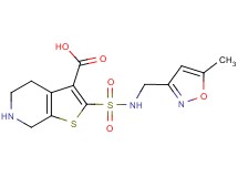 2-({[(5-methylisoxazol-3-yl)methyl]amino}sulfonyl)-4,5,6,7-tetrahydrothieno[2,3-c]pyridine-3-carboxylic acid
