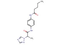 N-(4-{[2-(1H-1,2,4-triazol-1-yl)propanoyl]amino}phenyl)pentanamide
