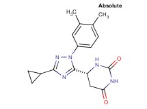 (6R)-6-[3-cyclopropyl-1-(3,4-dimethylphenyl)-1H-1,2,4-triazol-5-yl]dihydropyrimidine-2,4(1H,3H)-dione