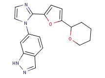 6-{2-[5-(tetrahydro-2H-pyran-2-yl)-2-furyl]-1H-imidazol-1-yl}-1H-indazole