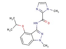 N-(4-isopropoxy-1-methyl-1H-indazol-3-yl)-1-methyl-1H-imidazole-2-carboxamide