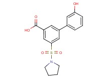 3'-hydroxy-5-(pyrrolidin-1-ylsulfonyl)biphenyl-3-carboxylic acid