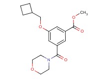 methyl 3-(cyclobutylmethoxy)-5-(4-morpholinylcarbonyl)benzoate