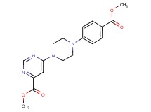 methyl 6-{4-[4-(methoxycarbonyl)phenyl]-1-piperazinyl}-4-pyrimidinecarboxylate