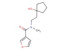 N-[2-(1-hydroxycyclopentyl)ethyl]-N-methyl-3-furamide
