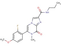 6-(2-fluoro-4-methoxyphenyl)-7-methyl-8-oxo-N-propyl-7,8-dihydroimidazo[1,2-a]pyrazine-2-carboxamide
