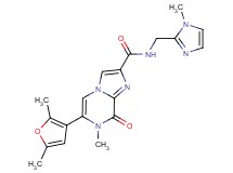 6-(2,5-dimethyl-3-furyl)-7-methyl-N-[(1-methyl-1H-imidazol-2-yl)methyl]-8-oxo-7,8-dihydroimidazo[1,2-a]pyrazine-2-carboxamide