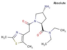 (4R)-4-amino-1-[(2,5-dimethyl-1,3-thiazol-4-yl)acetyl]-N,N-diethyl-L-prolinamide