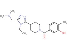5-[(4-{5-[(dimethylamino)methyl]-4-ethyl-4H-1,2,4-triazol-3-yl}piperidin-1-yl)carbonyl]-2-methylphenol