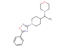 4-{1-[1-(5-phenyl-1,2,4-oxadiazol-3-yl)-4-piperidinyl]ethyl}morpholine