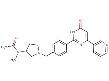 N-methyl-N-{1-[4-(6-oxo-4-pyridin-3-yl-1,6-dihydropyrimidin-2-yl)benzyl]pyrrolidin-3-yl}acetamide