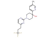 4-(5-methylpyridin-2-yl)-1-[4-(3,3,3-trifluoropropyl)pyrimidin-2-yl]piperidin-4-ol