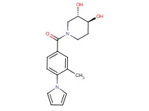 (3S*,4S*)-1-[3-methyl-4-(1H-pyrrol-1-yl)benzoyl]piperidine-3,4-diol