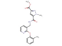 methyl 1-methyl-5-[({[2-(2-methylphenoxy)pyridin-3-yl]methyl}amino)carbonyl]-1H-pyrazole-3-carboxylate