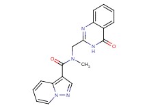 N-methyl-N-[(4-oxo-3,4-dihydro-2-quinazolinyl)methyl]pyrazolo[1,5-a]pyridine-3-carboxamide