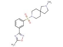 2-methyl-8-{[3-(5-methyl-1,2,4-oxadiazol-3-yl)phenyl]sulfonyl}-2,8-diazaspiro[4.5]decane