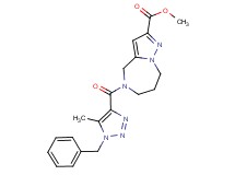 methyl 5-[(1-benzyl-5-methyl-1H-1,2,3-triazol-4-yl)carbonyl]-5,6,7,8-tetrahydro-4H-pyrazolo[1,5-a][1,4]diazepine-2-carboxylate