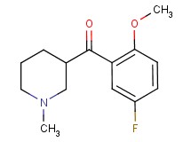 (5-fluoro-2-methoxyphenyl)(1-methyl-3-piperidinyl)methanone
