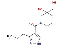 3-(hydroxymethyl)-1-[(3-propyl-1H-pyrazol-4-yl)carbonyl]-3-piperidinol