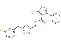 N-{[3-(3-fluorobenzyl)-4,5-dihydro-5-isoxazolyl]methyl}-5-methyl-3-phenyl-4-isoxazolecarboxamide
